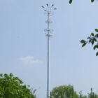 Torres telescópicas da telecomunicação do HDG, torre Monopole da pilha com luzes