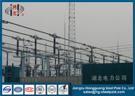 ISO de aço tubular 9001 das estruturas de serviço público Q235 da subestação do transformador de poder