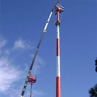 Torres monopole da antena poligonal da telecomunicação com o mergulho quente galvanizado