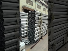 postes de aço galvanizado bem embalados